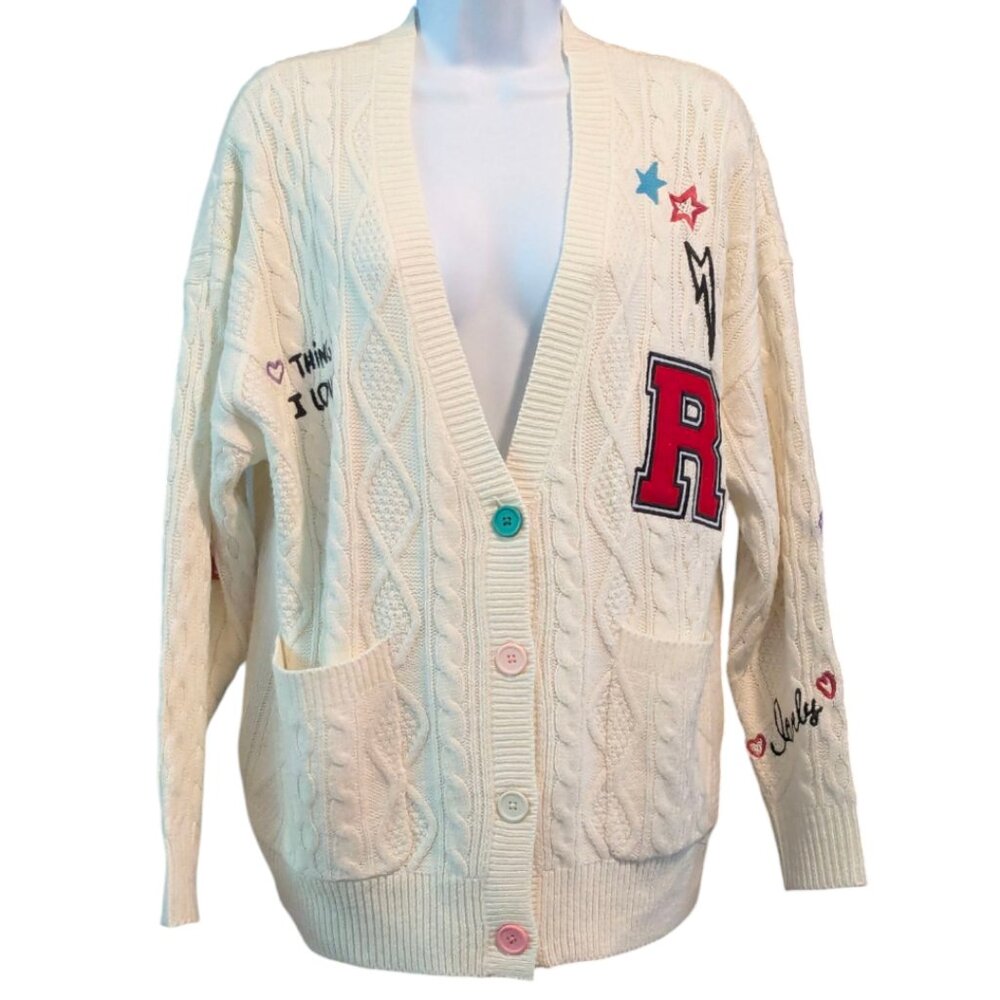 Forever 21 cream cable-knit cardigan - NWT - size Small